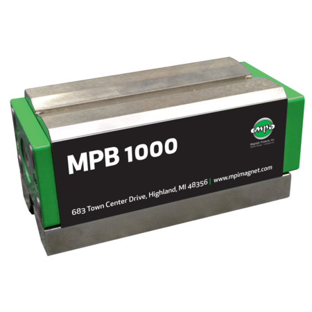 MPI 3.4" x 7.2" x 3.5" Permanent Magnetic Block 10kN/cm² holding force MPB-1000